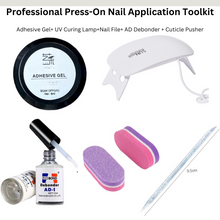 Cargar imagen en el visor de la galería, Professional Press-On Nail UV Gel Application Toolkit in use
