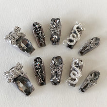 Load image into Gallery viewer, Baroque Grandeur Embellished Press-On Nails
