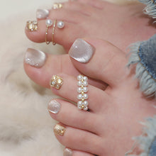 Load image into Gallery viewer, Elegant Shimmer Cateye Press-On Toenails

